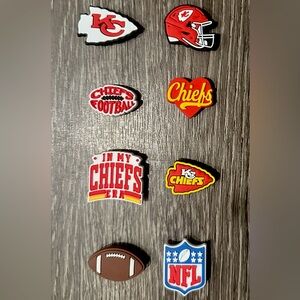 NFL Kansas City Chiefs Football Croc Charm Jibbitz